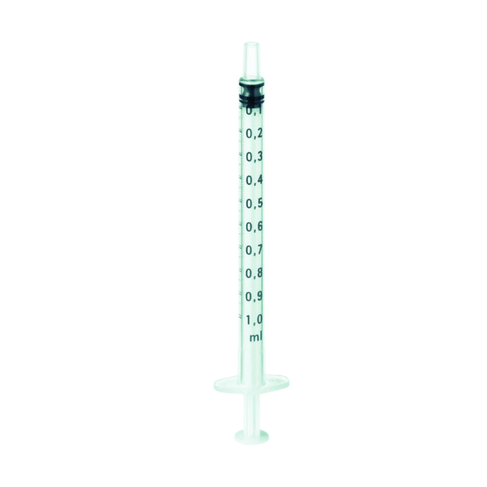 Spuiten 1 ml, Luer Slip, Omnifix®-F, centrisch, steriel, 0,01 ml graduering, zuigerstop, 3-delig