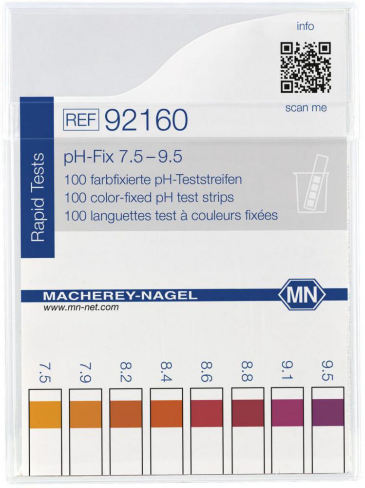 pH indicatorstrips pH 7,5-9,5  niet bloedend