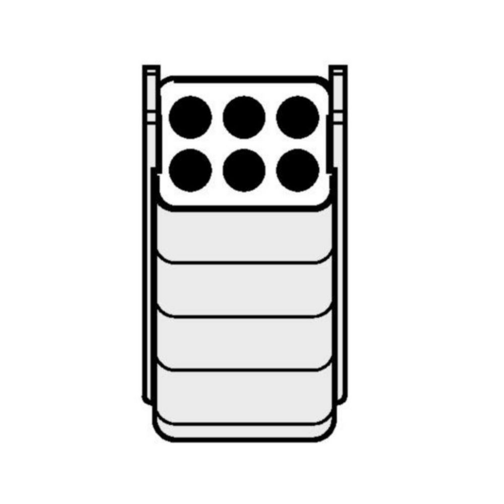 Adapters voor 6x Nuclisensbuis  voor rotor A-4-44
