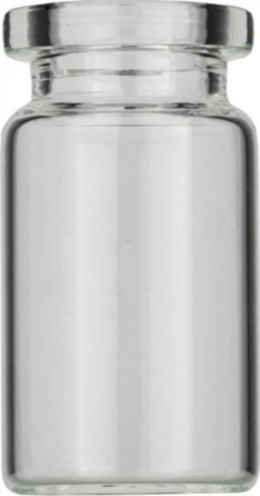 Vials 5 ml, glas 38x20,5 mm  helder, Crimp-nek N20, vlak