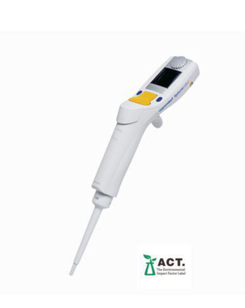 Pipet Xplorer plus1 kanaals 5-100 µl rocker schakelaar geel