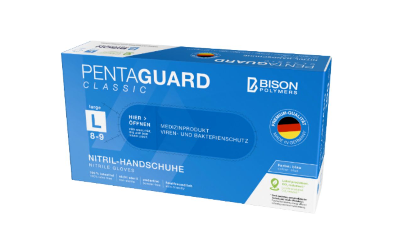 nitril handschoenen, latexvrij, blauwe doos, medisch product, poedervrij