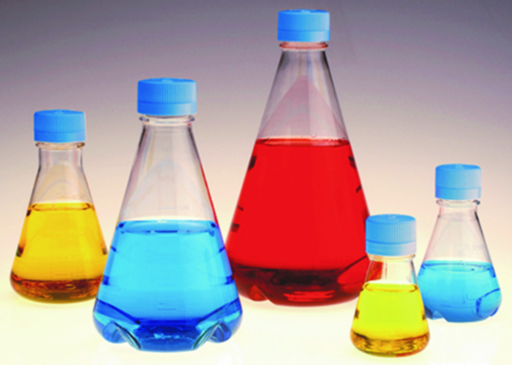 Erlenmeyerkolven 250 ml PETG   steriel, vlak, beluchting