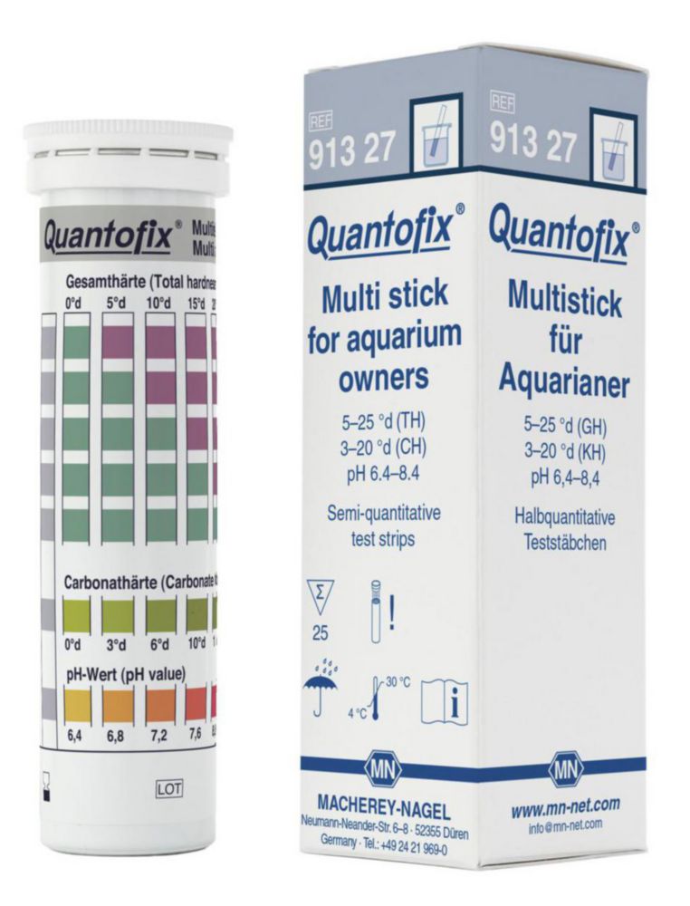 Indicatorstrookjes Quantofix  voor aquaria