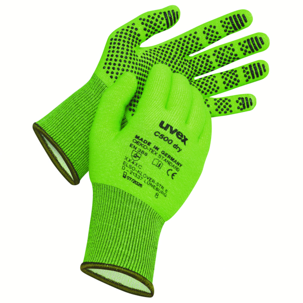 handschoenen, werkschoenen, neon groen, gestructureerde grip, stretch gebreide