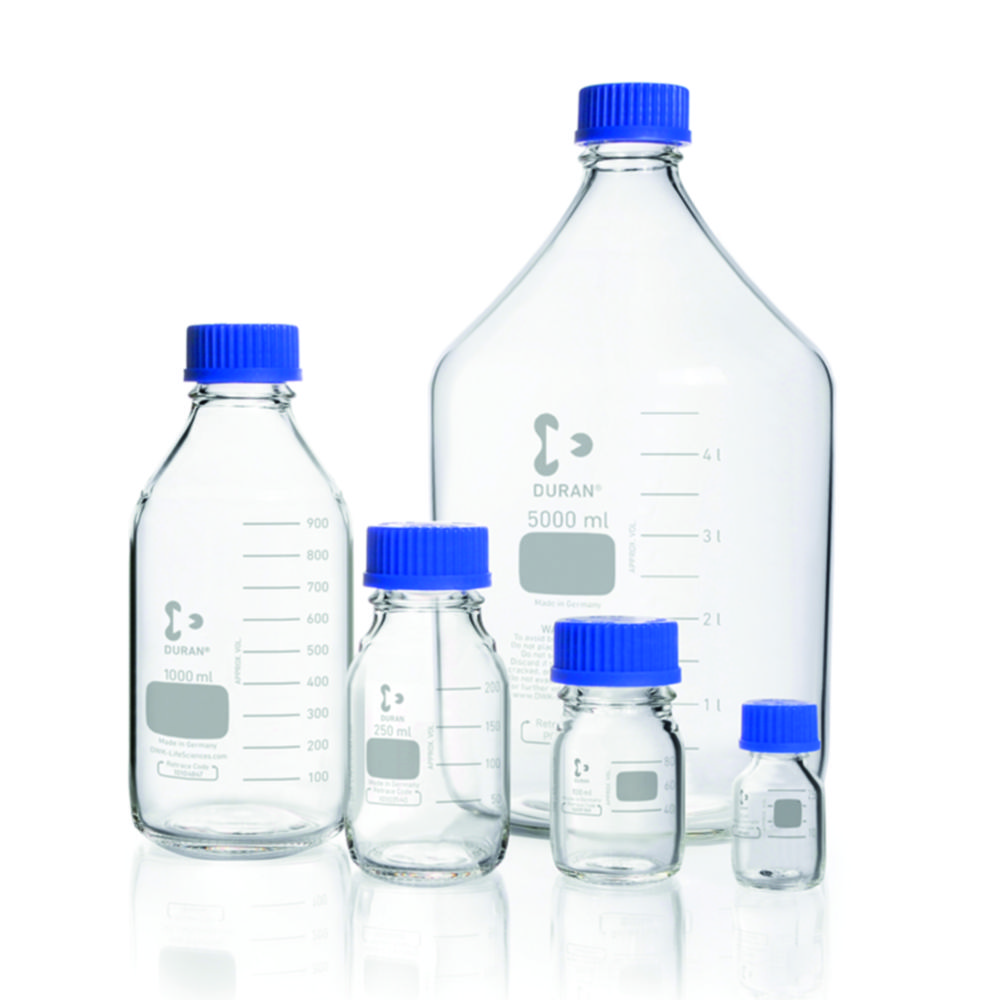 Fles 25ml, BORO 3.3, Nauwmonds, Helder, GL25, met dop