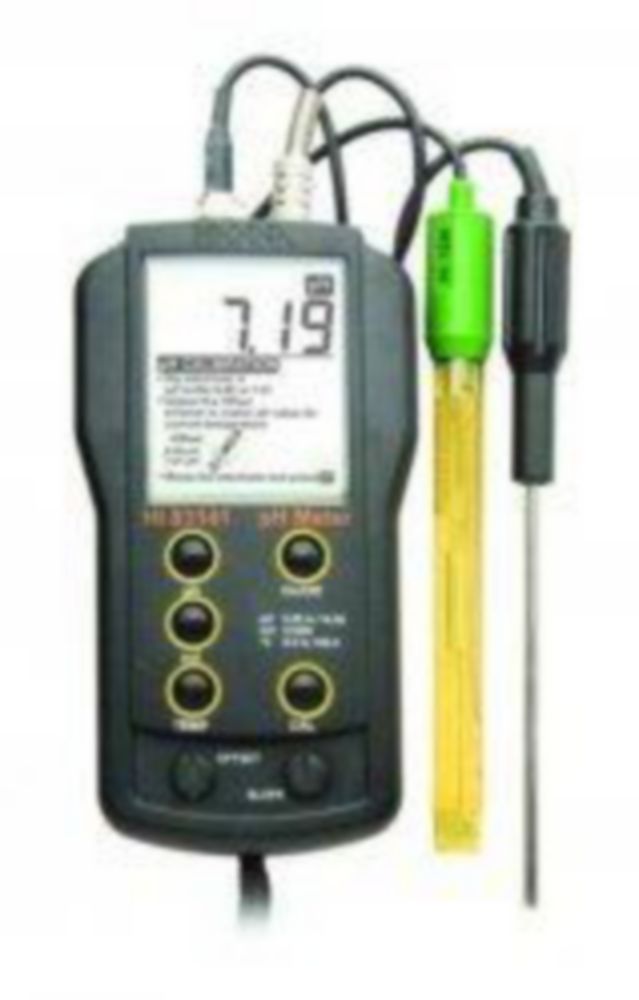 pH-elektrode HI 1230 B met 1 mtr kabel, BNC aansluiting