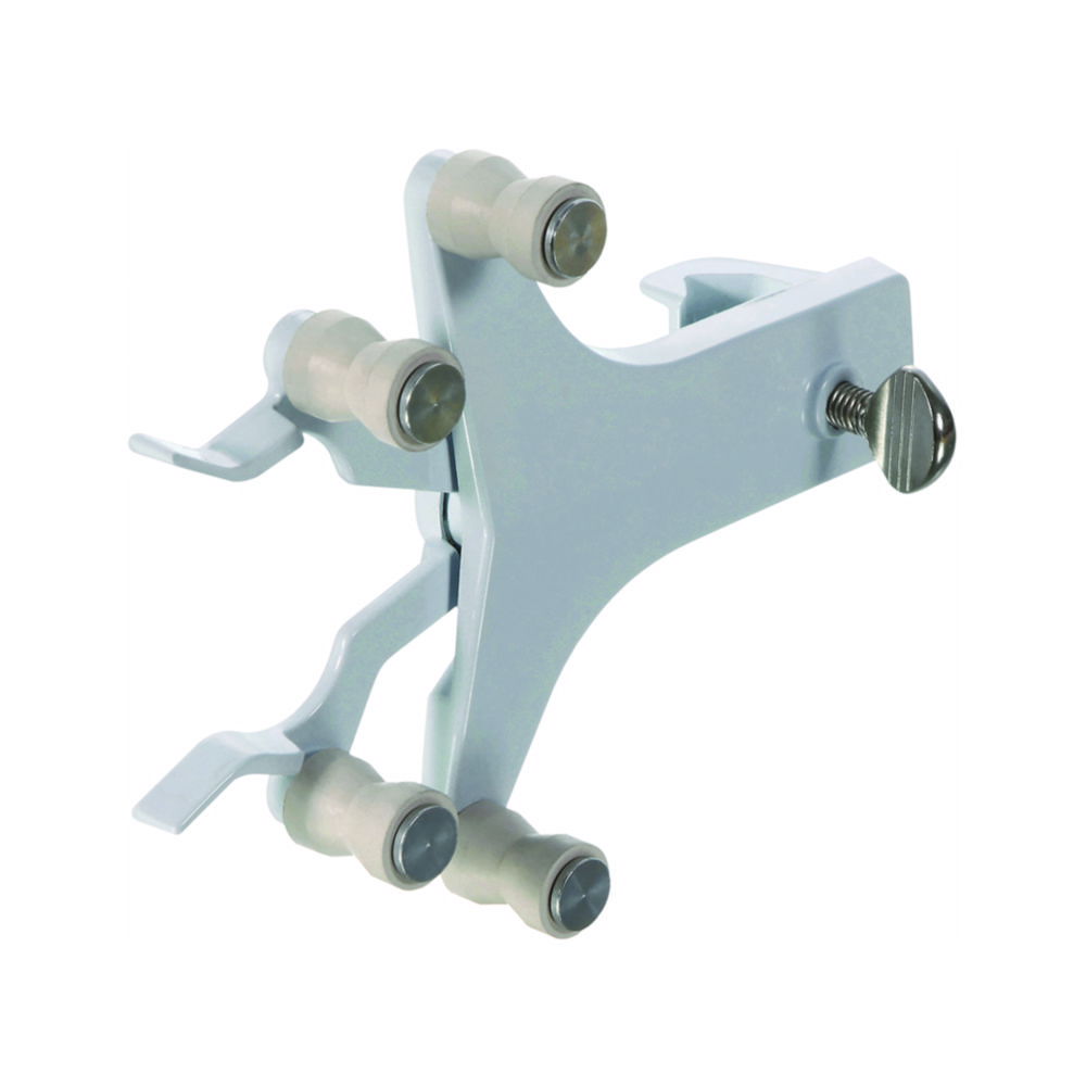 Buretklem, voor 1 buret, aluminium, poedercoating, rolgrepen