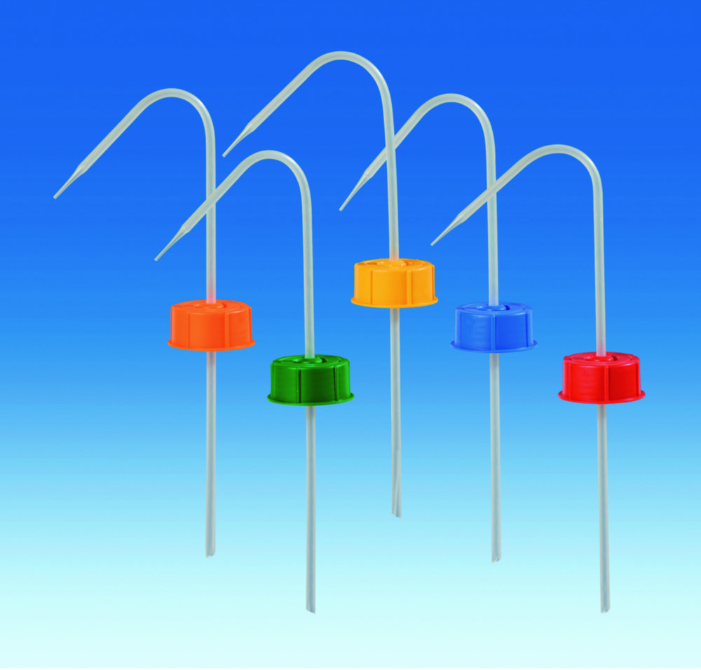 Dop PP rood, met spuitbuis, vent cap schroefdop GL25