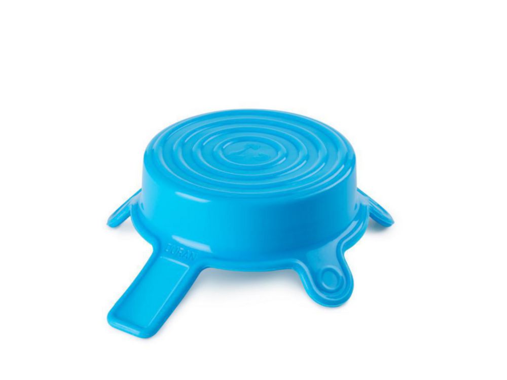 Deksel, silicoon, maat M  cyaan, Ø 64-76mm, -40 - 180°C