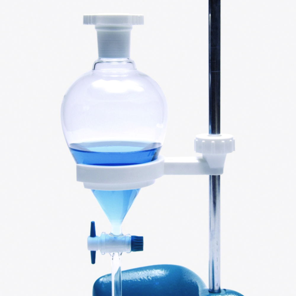 Scheitrechterhouder, PP voor alle soorten trechters van 60 tot 150 mm, met gleuf