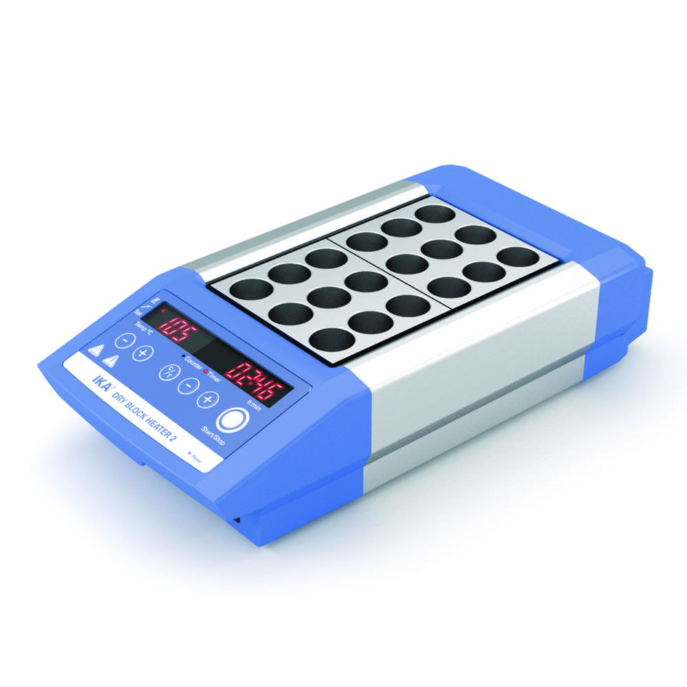 Blokthermostaat Dry Block Heater 2 voor 2 alublokken, tot 120 °C