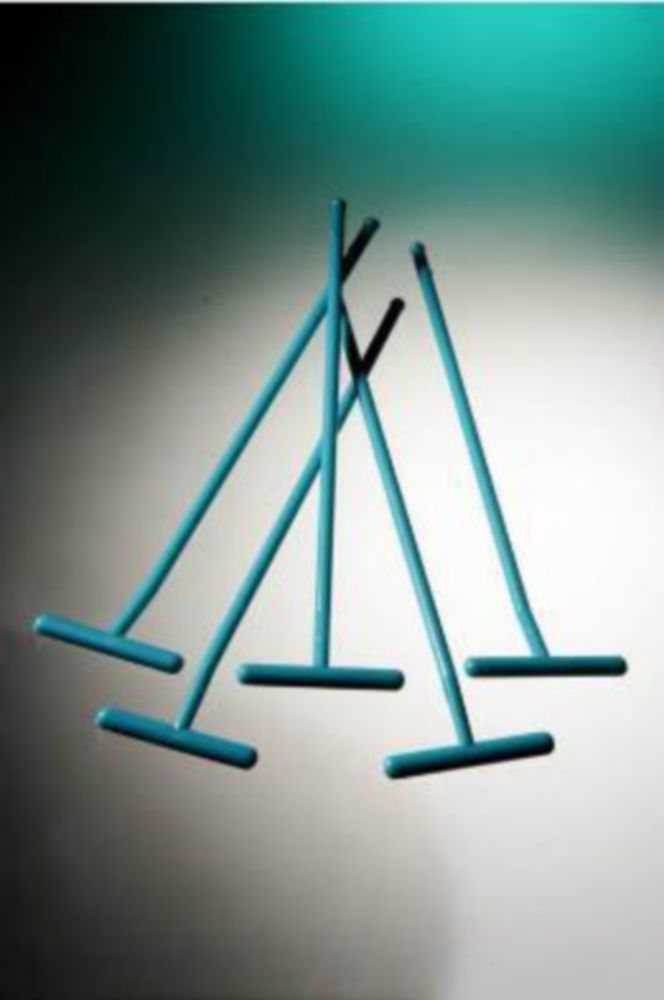 Drigalski spatel PS, T-vorm, groen, steriel