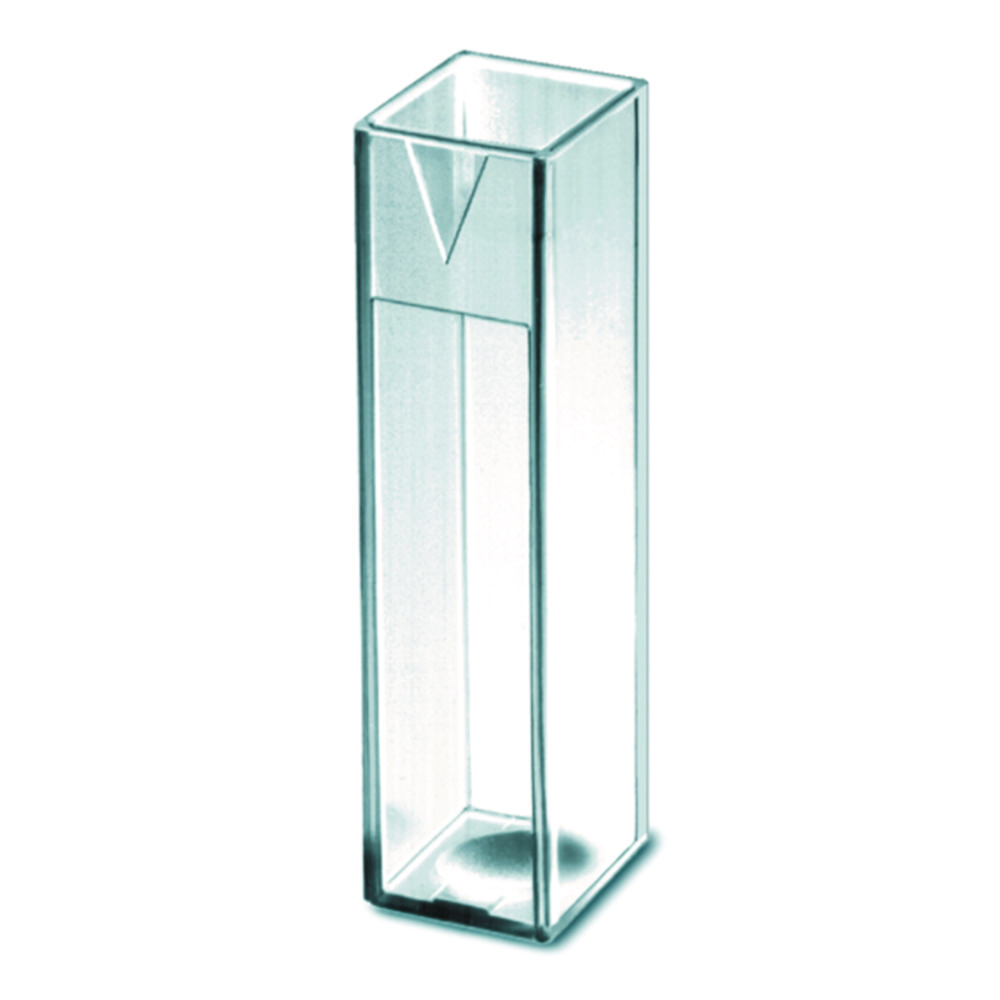 Cuvet UV, makro, 2,5 ml - 4,5 ml 10mm lichtweg