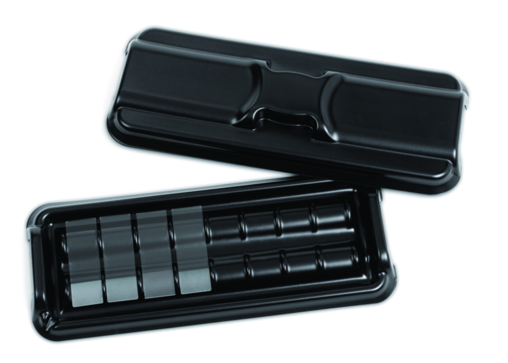 Preparatendoos PP/PE disp.  voor 8 objectgl. 305x127x29,5