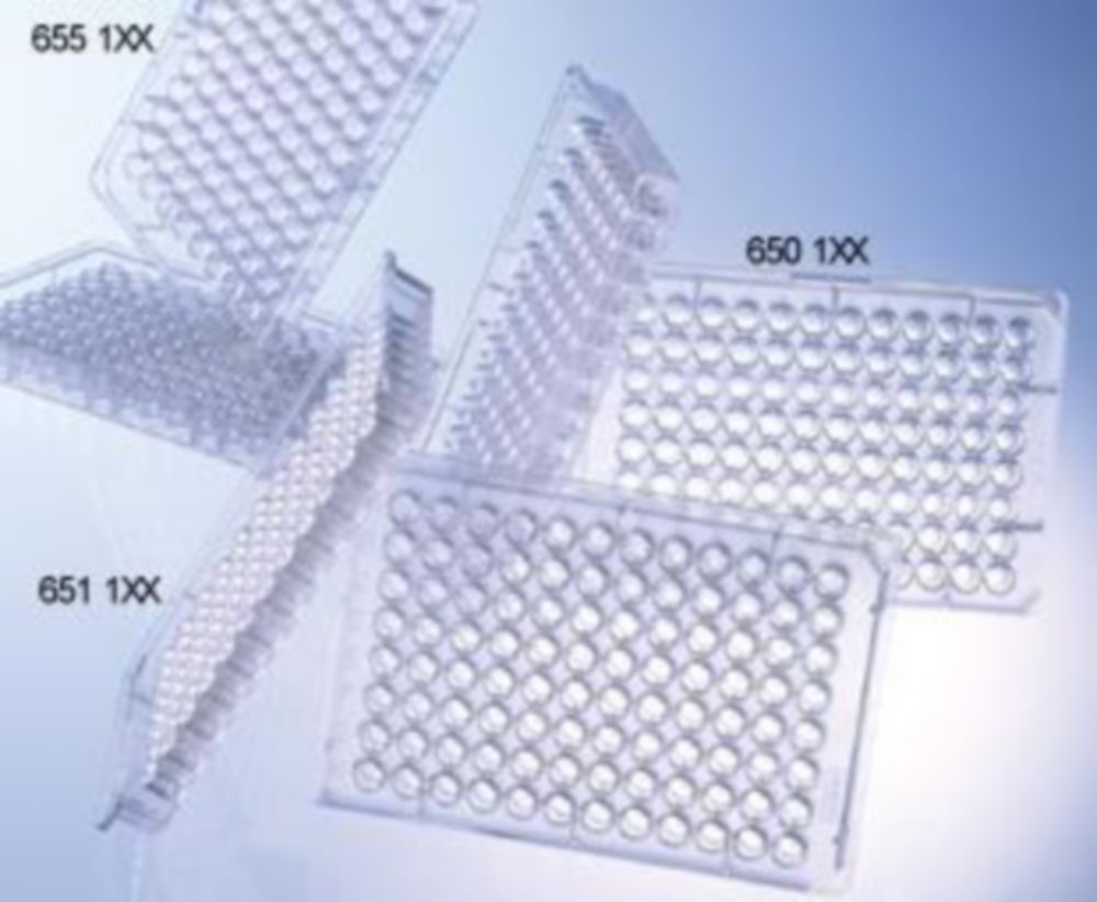 PCR-microplaten, PS, 96-wells, 323 µl, U-well, transparant, niet steriel
