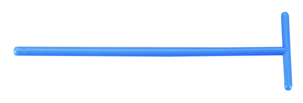 Drigalski spatel T-vorm, blauw 140 mm, steriel, ABS