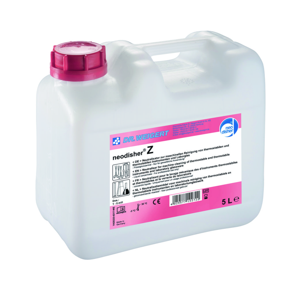 Neodisher Z Zuur neutralisatie- en reinigingsmiddel, vloeibaar concentraat, 5l, miele can