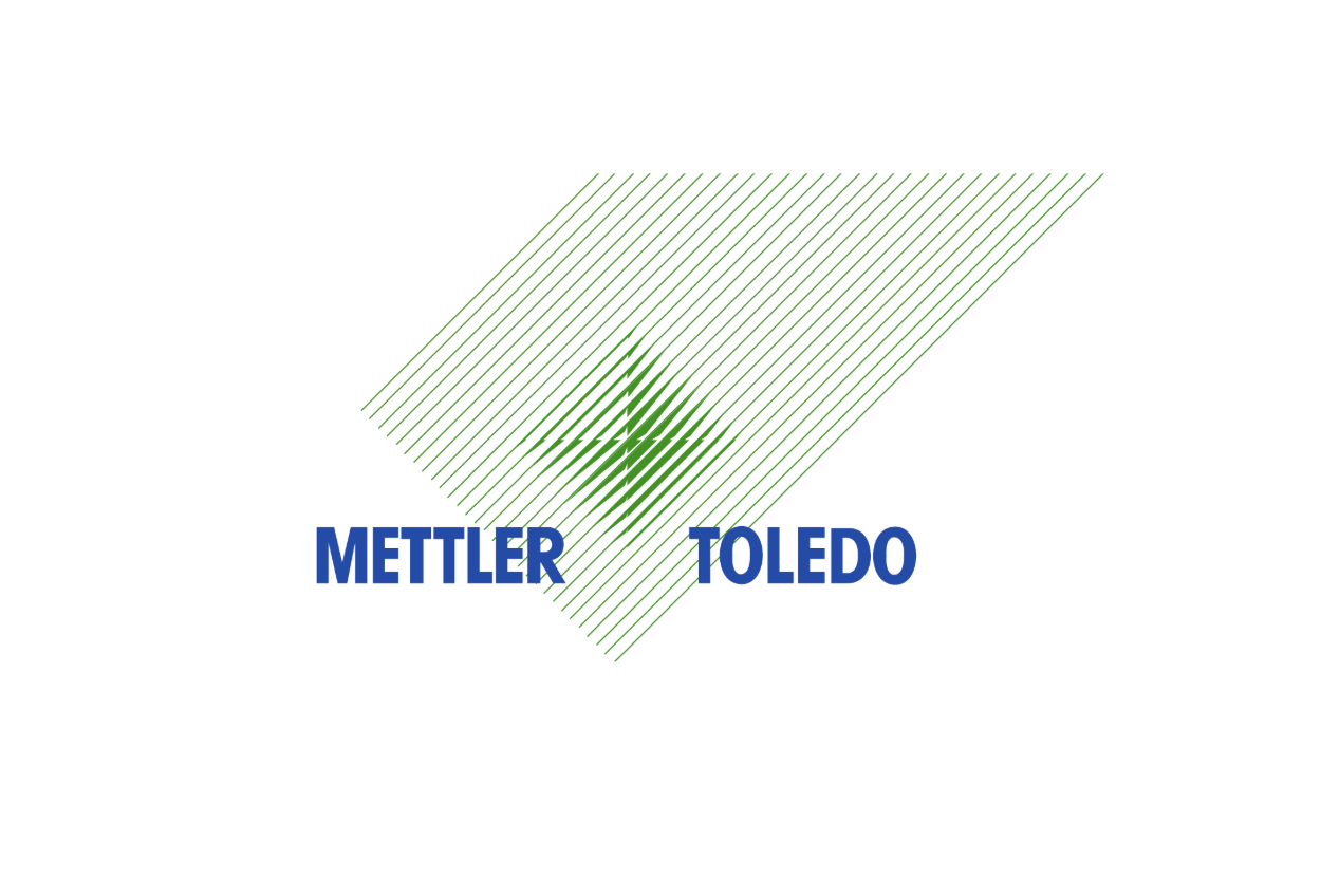 logo, groene lijnen, blauwe tekst, METTLER TOLEDO, merkmerk