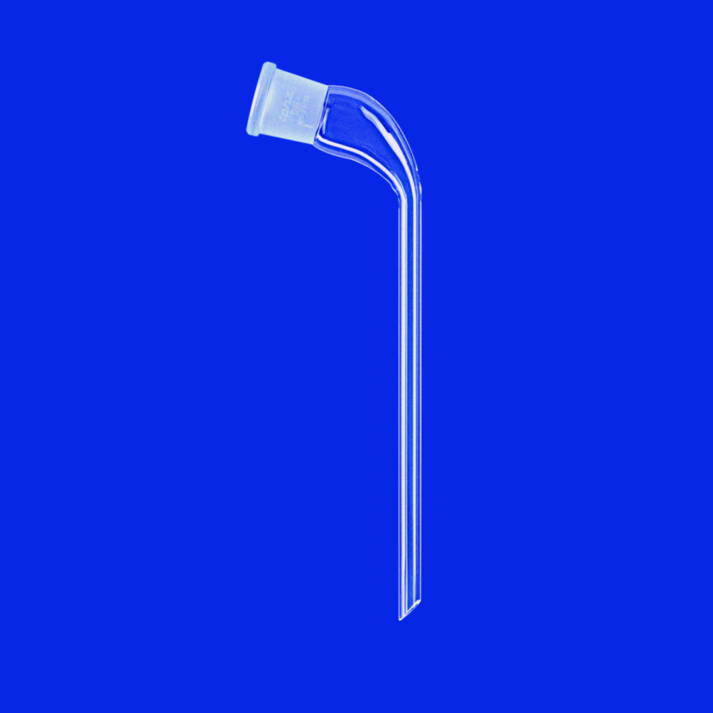 Allonge huls NS 29, 200 mm  gebogen, hoek 105gr. Duran