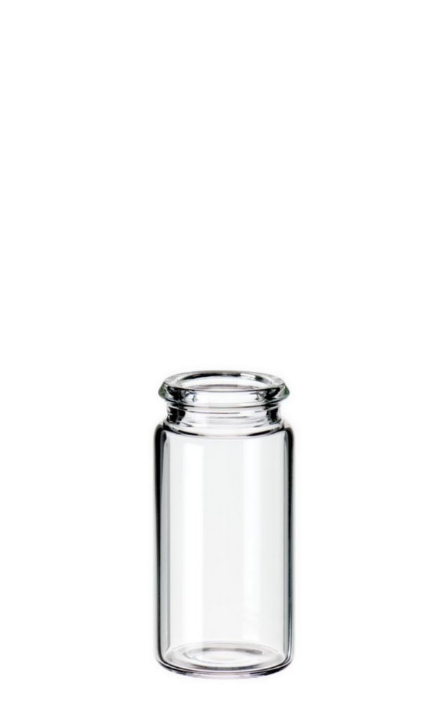 Vials 5 ml, glas 40x20 mm helder, Snap-nek ND18, vlak