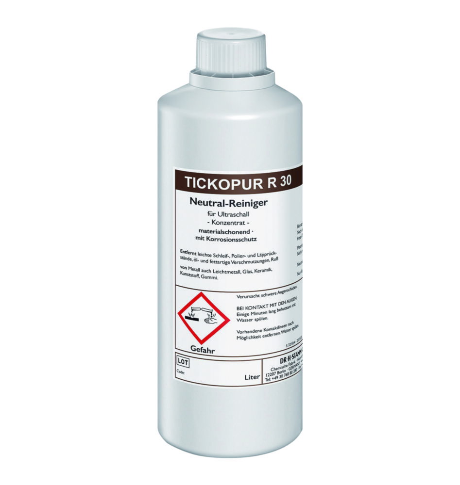 neutraal, reinigingsmiddel, concentraat, ultrasone, reinigingsoplossing
