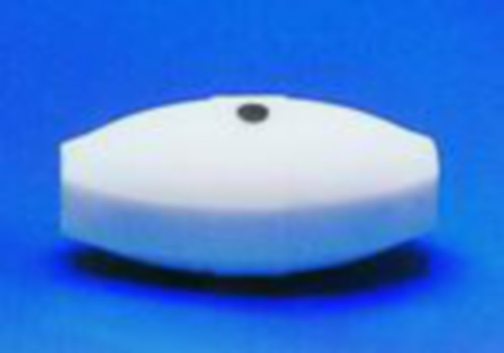 Magneetroerstaaf PTFE,  L 15 mm, Ø 10 mm, Elliptical