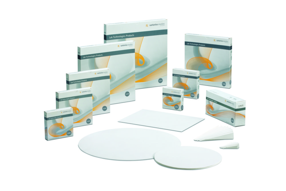 Vouwfilters 1291, Ø 185 mm  84 g/m², 2-3 µm, d=0,15 mm