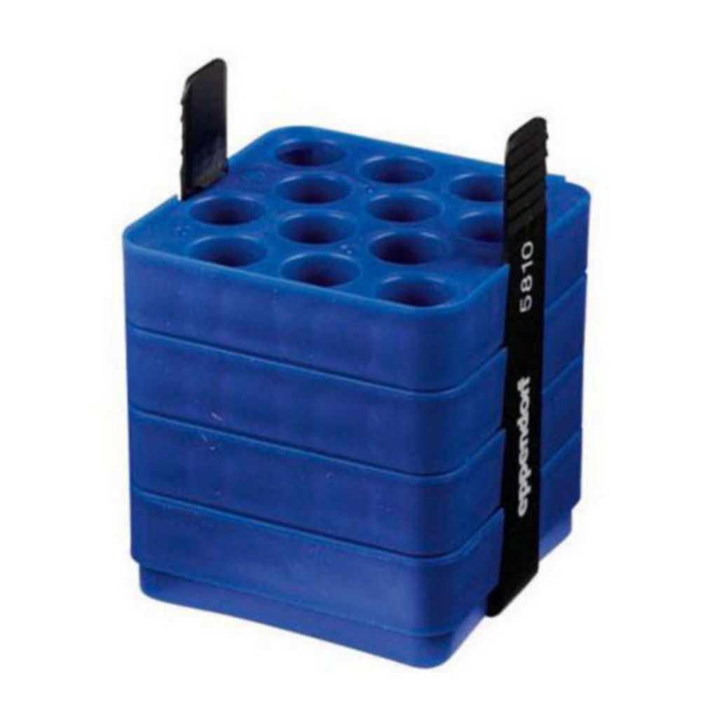 Adapter voor 12 5,0 ml of 15 ml ronde buizen of 500 ml rechthoekige bucket