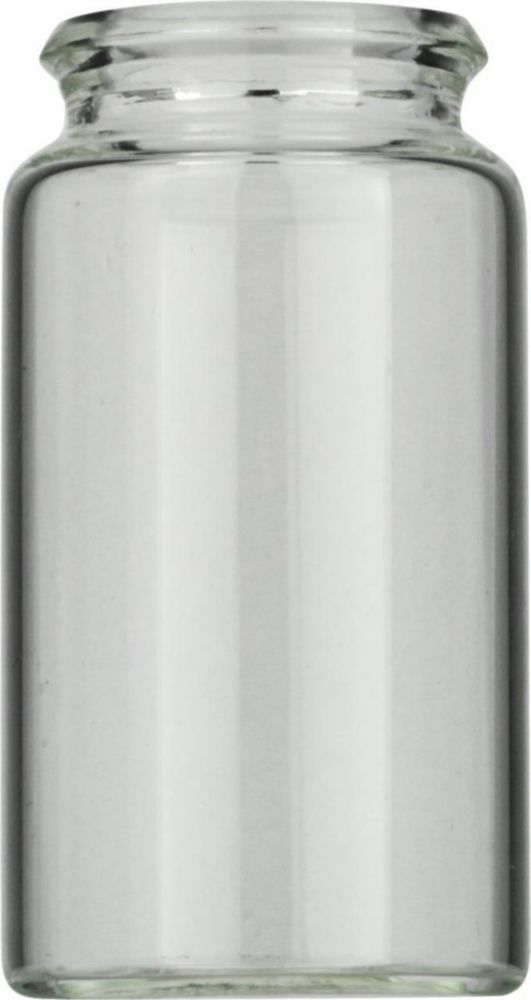 Vials 15 ml, glas 48x26 mm  helder, Snap-nek, ND22, vlak