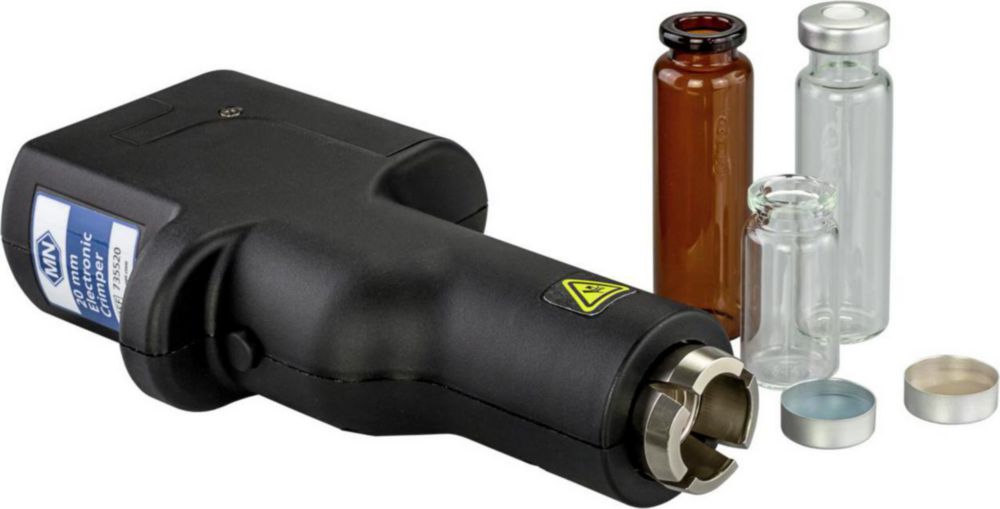 Krimptang Ø 20 mm caps, met  adapter, electronisch