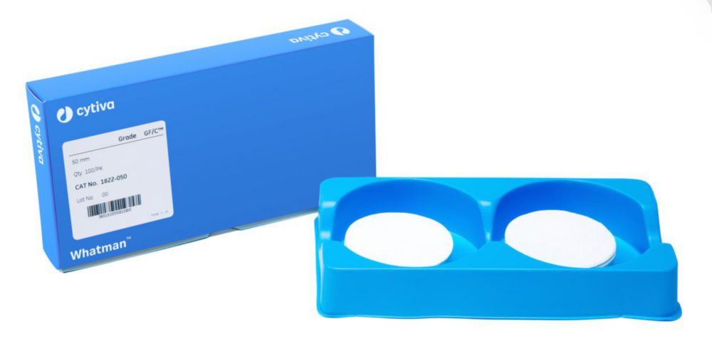 Glasvezelfilters GF/C Ø 50 mm, deeltjesretentie 1,2 µm