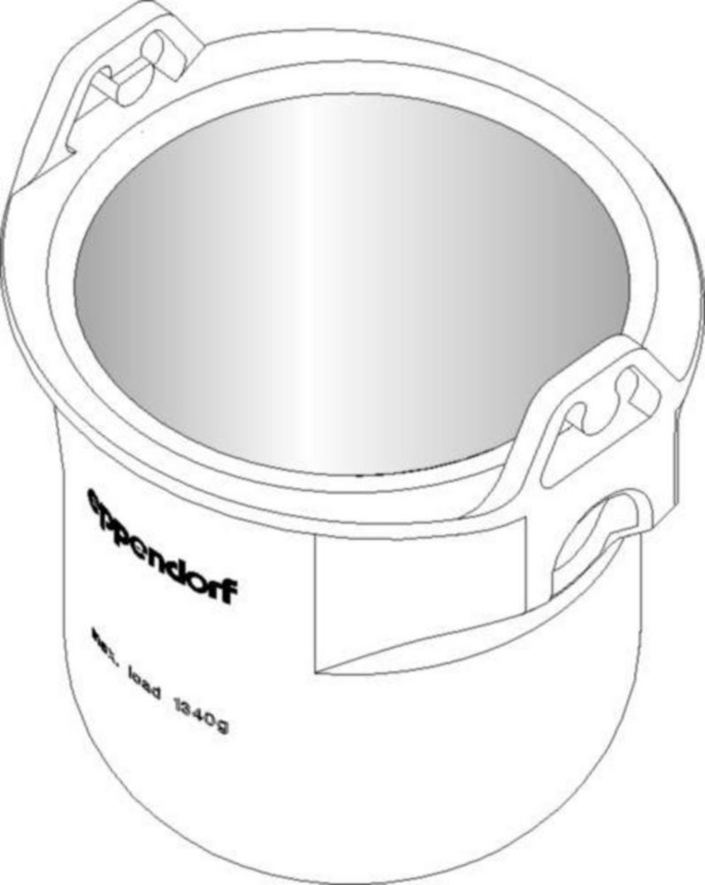 Bucket, rond, voor rotor S-4x1000