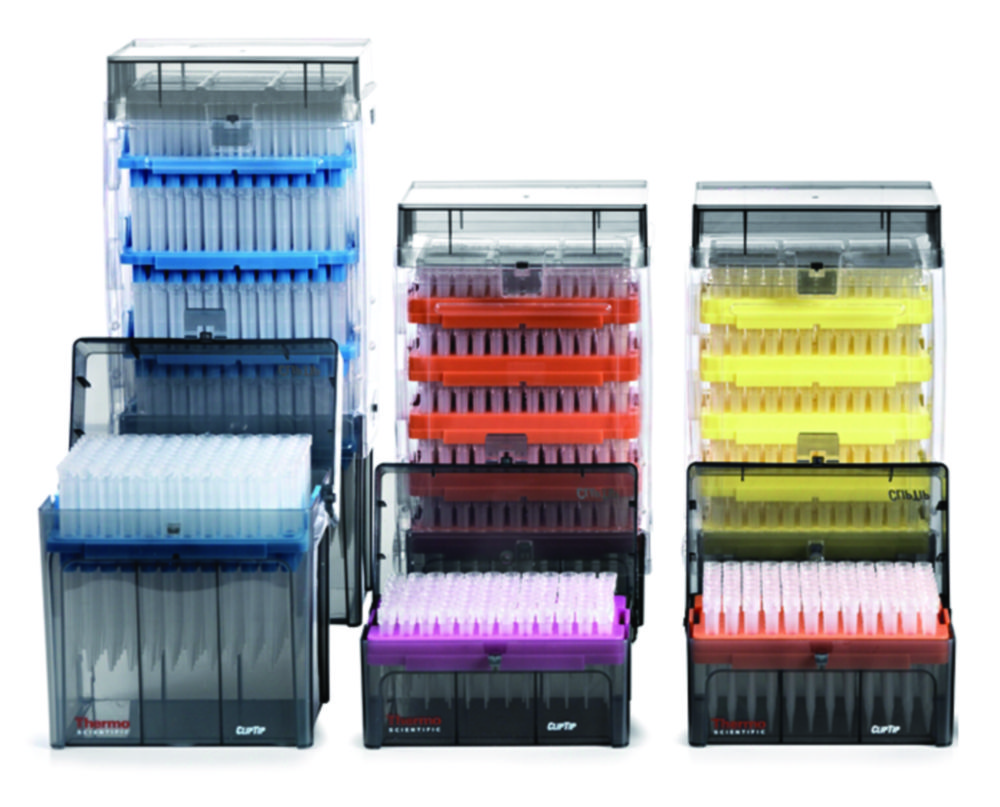 Pipetpunten 1-125 µl, ClipTip, Rek, Gefilterd, LowRetention, Geel, Steriel