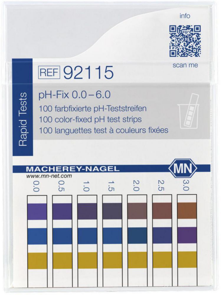 pH indicatorstrips pH 0,0-6,0  pH-Fix, niet bloedend