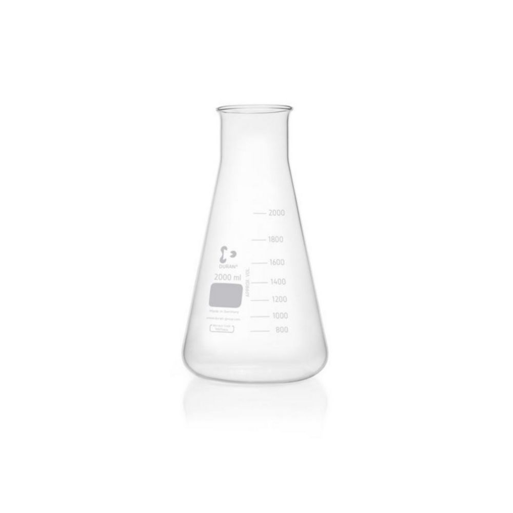 Erlenmeyerkolf 2000 ml  wijdmonds