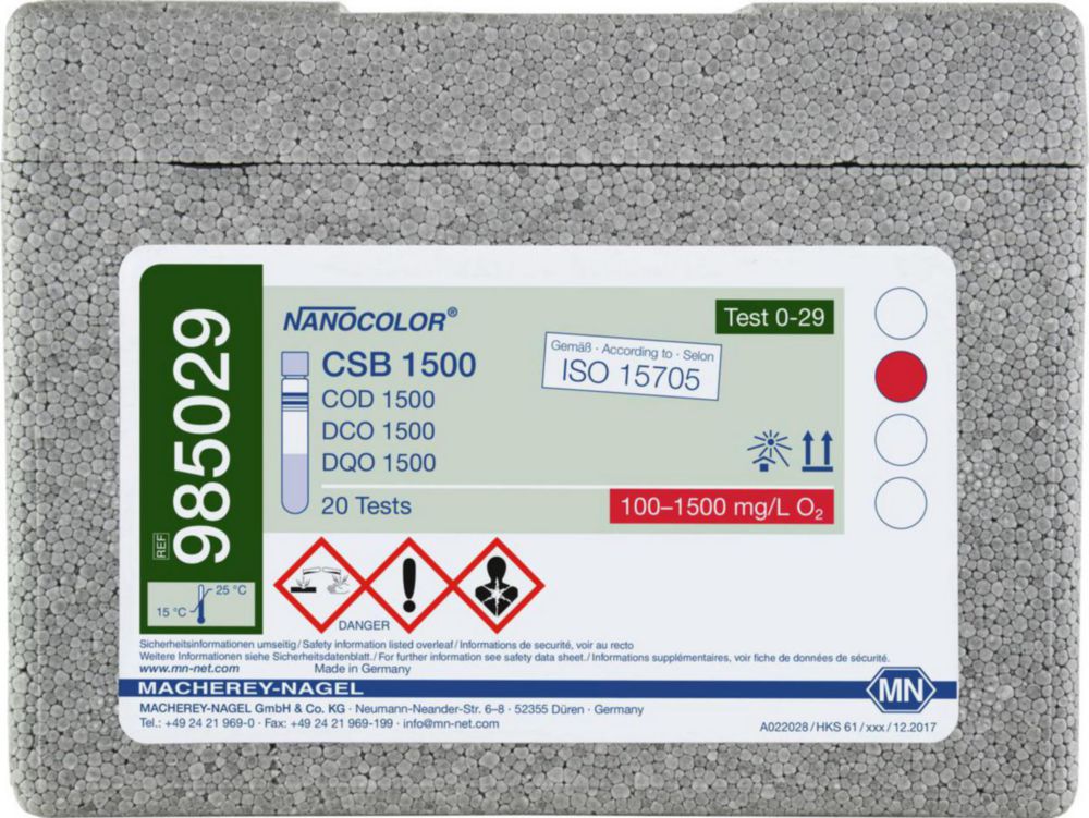 Kuvettentest COD 1500  Nanocolor 100 - 1500 mg/l O2