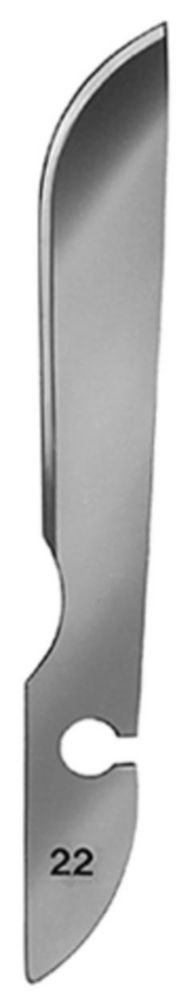 Scalpelmesjes disposable Fig. 22, niet steriel, Carbon, Surgical Blades
