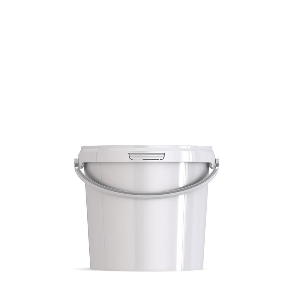 Emmer 2,7 l, PP, rond, wit  zonder deksel