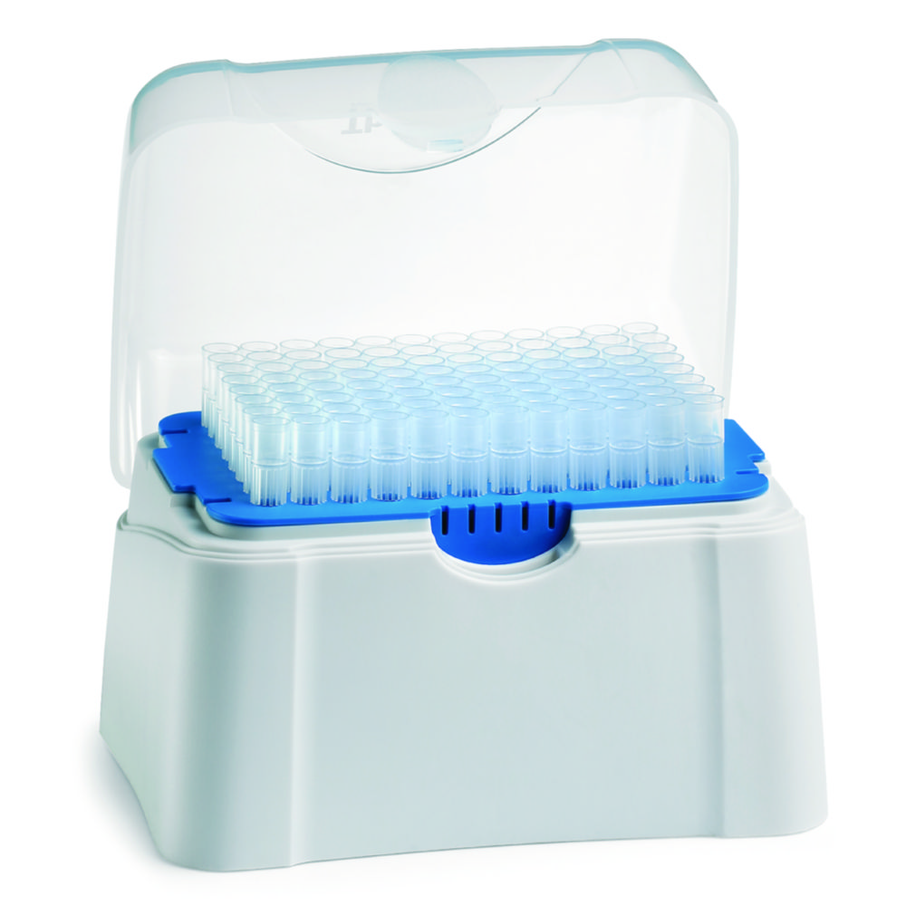 Pipetpunten 100-1000 µl, Finntip Flex 1000, Rek, Ongefilterd, Blauw, Niet-steriel