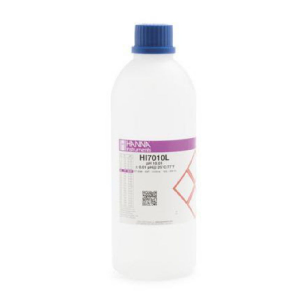 Bufferoplossing pH 10,01, Kunststof fles 500ml, kleurloos