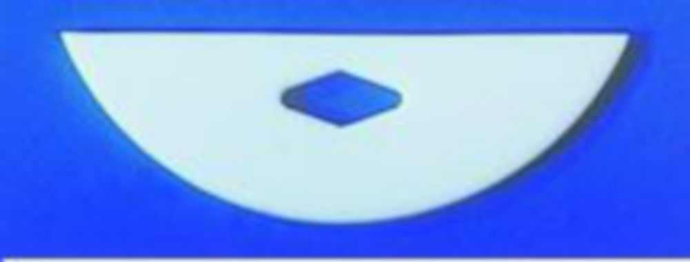 Roerblad PTFE, glad uiteinde  75x25mm