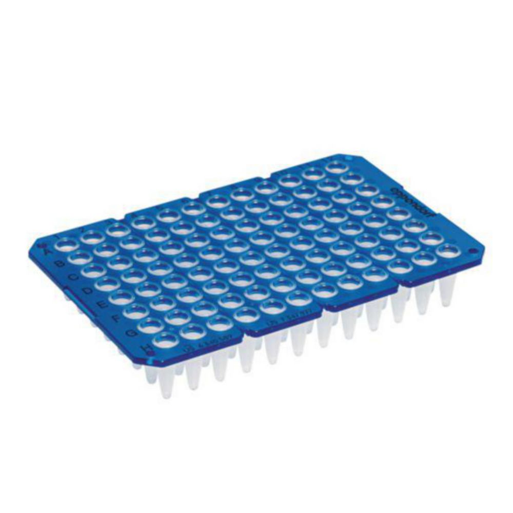 PCR platen, 96-well, blauw, Twin.Tec, unskirted, 250 ul, deelbaar