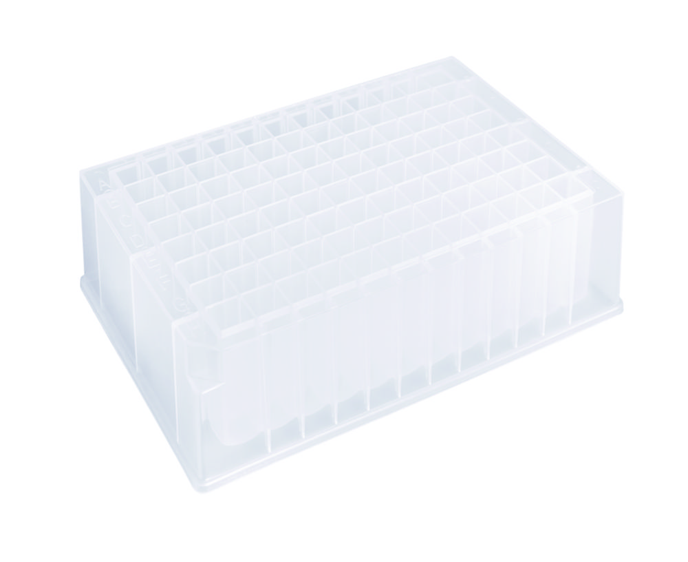 Deepwellplaten, PP, 96-wells, 2,0 ml, V-well, niet steriel