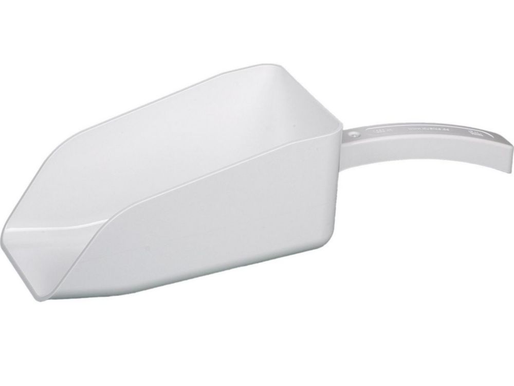 Monsterlepels 1000 ml, PS, SteriPlast, wit, individueel verpakt, gamma gesteriliseerd