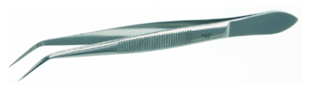 Pincet 105 mm, RVS 18/10  scherp gebogen, spits, fijn
