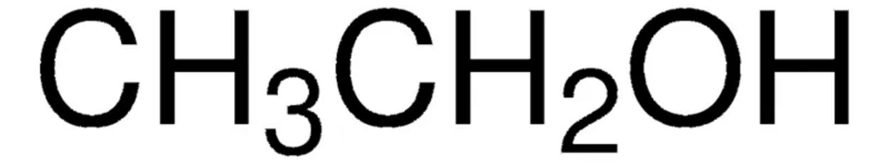 chemische formule, ethanol, CH3CH2OH, alkohol, koolstof waterstof zuurstof