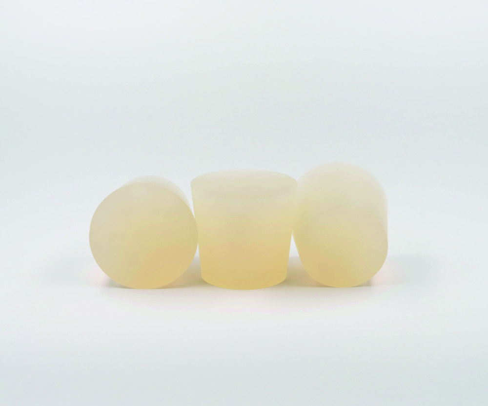 Siliconenstop 14x18x20 mm  2 boringen Ø 3 mm