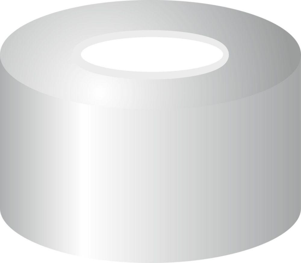 Crimp caps N11 Alu. zilver  gat, Silicone wit/PTFE rood