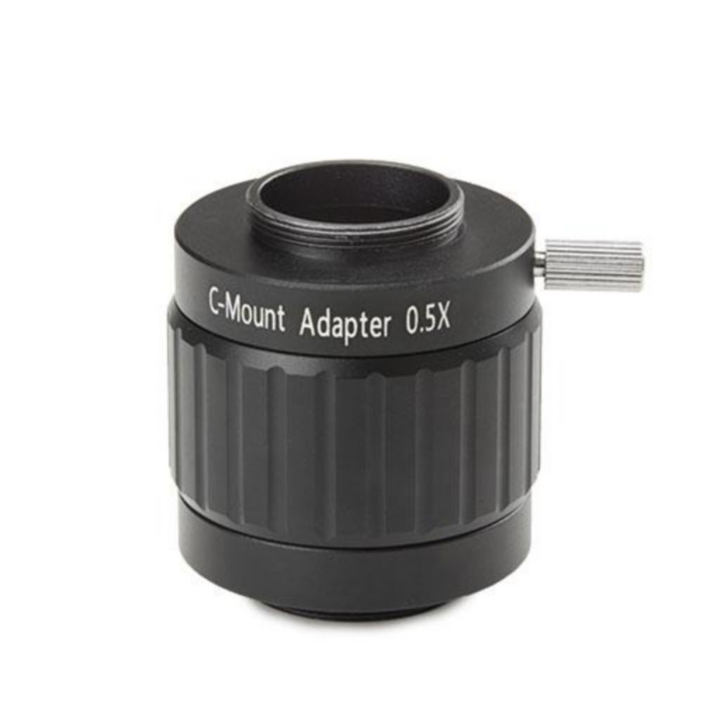 C-mount adapter with 0,5x lens